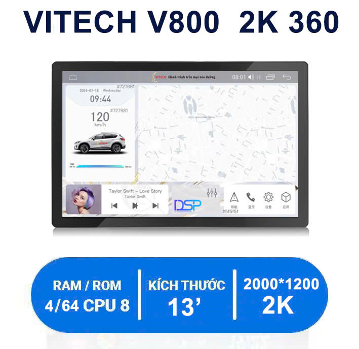 VITECH V800 2K 360 13 inch ROM 64gb
