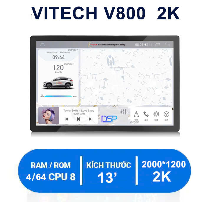 VITECH V800 2K 13 inch ROM 64gb